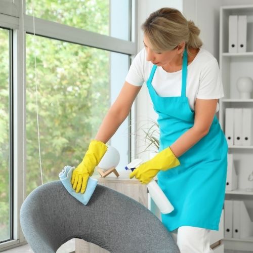 Poltrona antes da higienização